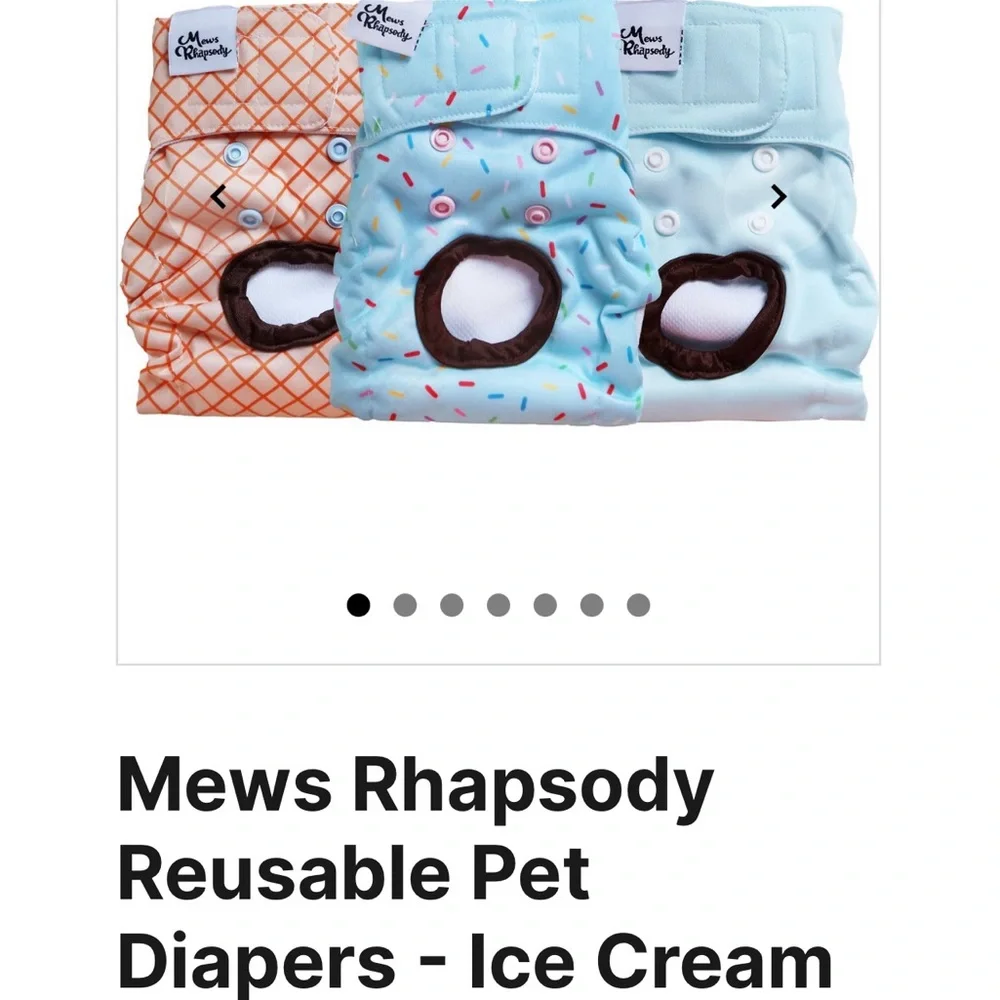 Ice cream pet diapers